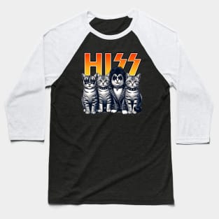 Hiss Meowtallica Baseball T-Shirt